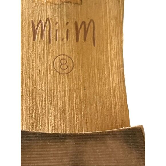 Mi.im Women’s Taupe Leather Almond Toe Studded Detail Slip-On Loafers Size 8 - Picture 7 of 12